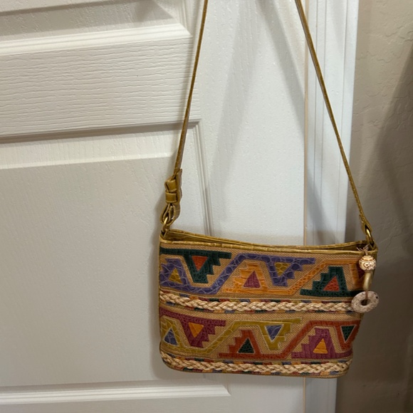 LIKE NEW! Women's Sharif Multicolored Skin Leather Purse - Picture 8 of 12